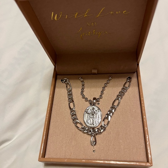 Jaclyn Roxanne Dual Chain Necklace - Picture 4 of 6